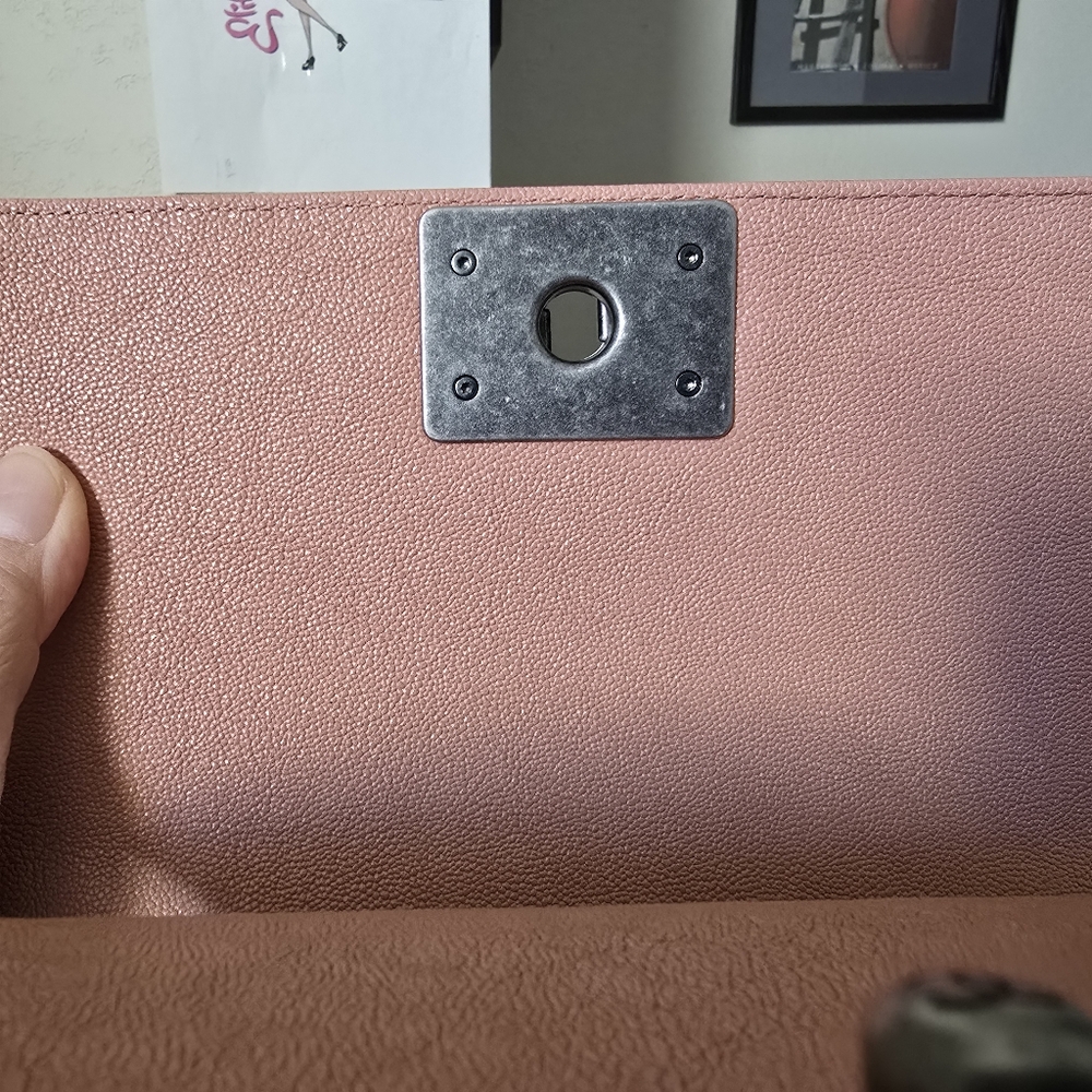Chanel boy pink caviar small bag - Picture 8 of 13